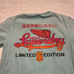 Superdry Graphic Tee in Light Blue